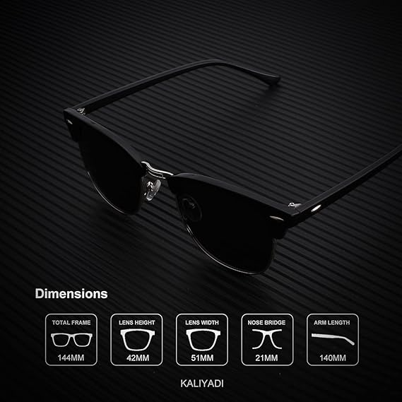 Vintage TR90 Half-Frame – UV400 Square Sunglasses