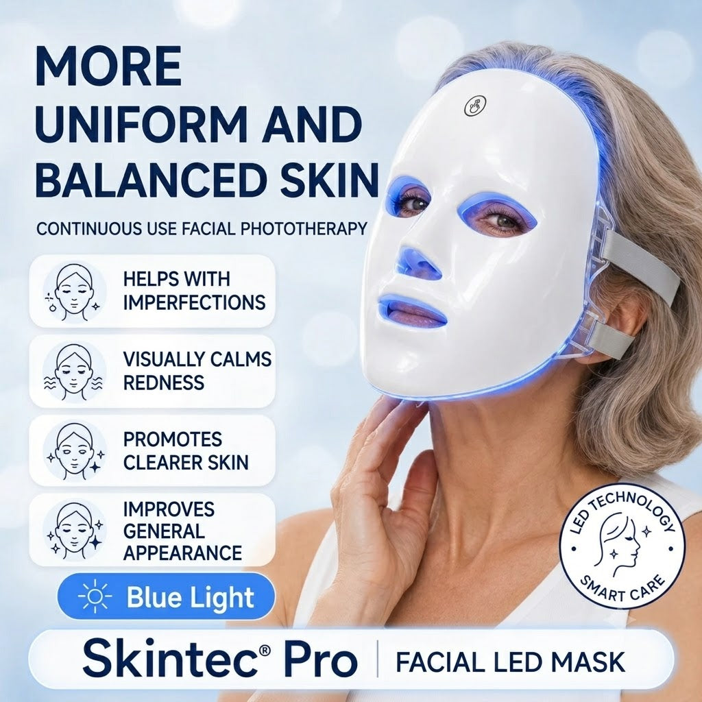 Wireless 7-Color LED Light Therapy Facial Device – Handheld Skin Care & Beauty Tool