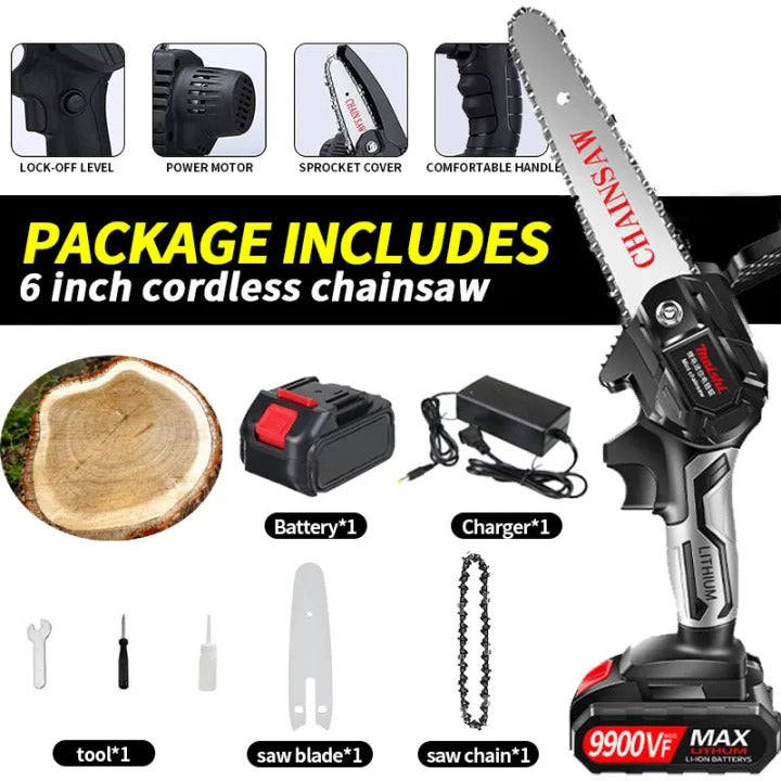 Rechargeable Cordless Mini Chainsaw!