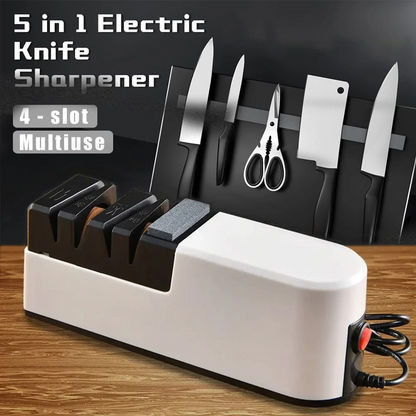 Electric Knife & Scissors Sharpener – Multi-Function Kitchen Sharpening Tool