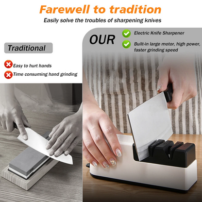 Electric Knife & Scissors Sharpener – Multi-Function Kitchen Sharpening Tool